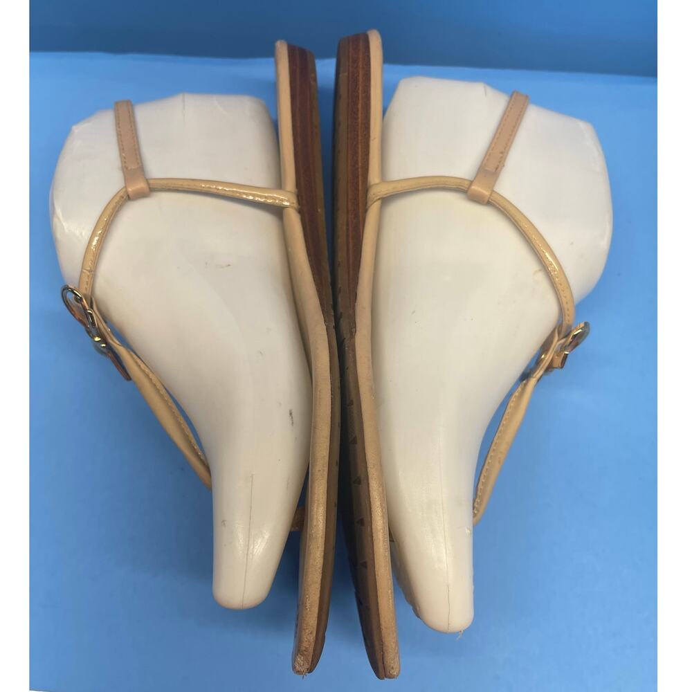 Kate Spade Thing Sandals Some Wear Shown Size 7 Beige - Picture 7 of 9